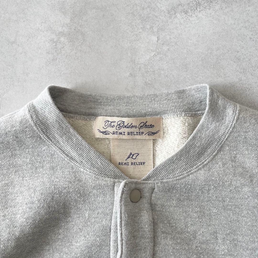 REMI RELIFE 別注 スウェット スタジャン レミレリーフ グレー