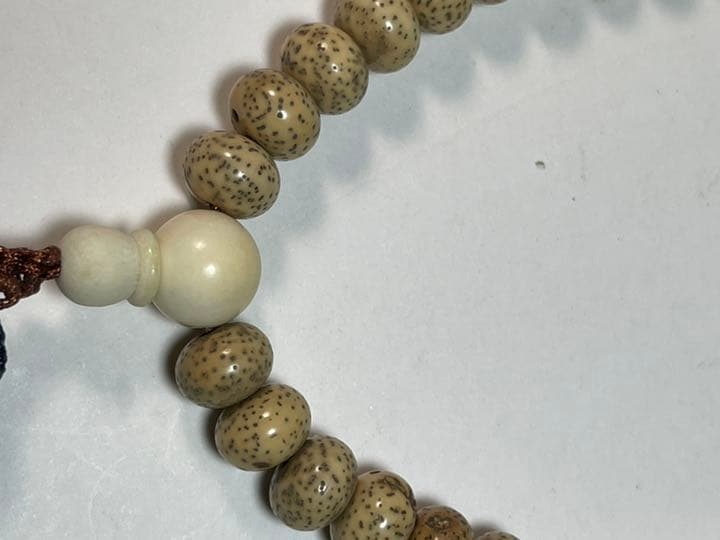 数珠 星月菩提腕珠 マンモス隔珠 サイズ：主玉1.2cm そ