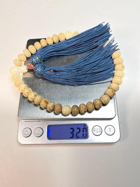 数珠 星月菩提腕珠 マンモス隔珠 サイズ：主玉1.2cm そ