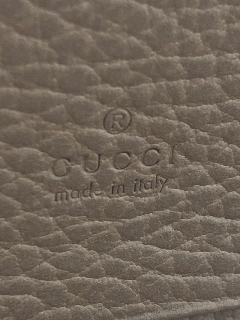 GUCCI GGロゴ マーモント レザー 名刺入れ/カードケース ベージュ◇