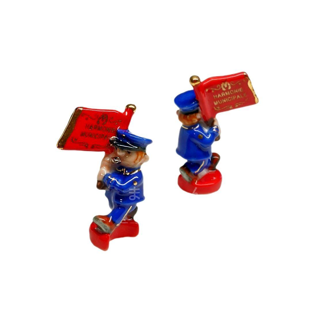 【新品・未使用】フランスの街の音楽隊　パレード　金彩　フェーヴ12点　送料込み