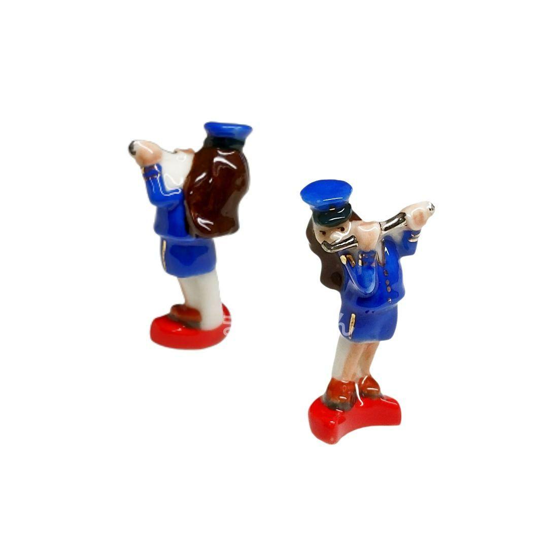 【新品・未使用】フランスの街の音楽隊　パレード　金彩　フェーヴ12点　送料込み