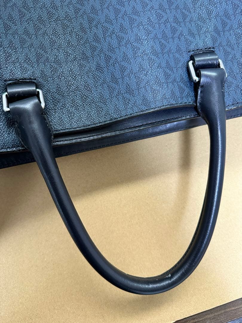 MICHAEL KORS ダークブルー トートバッグ