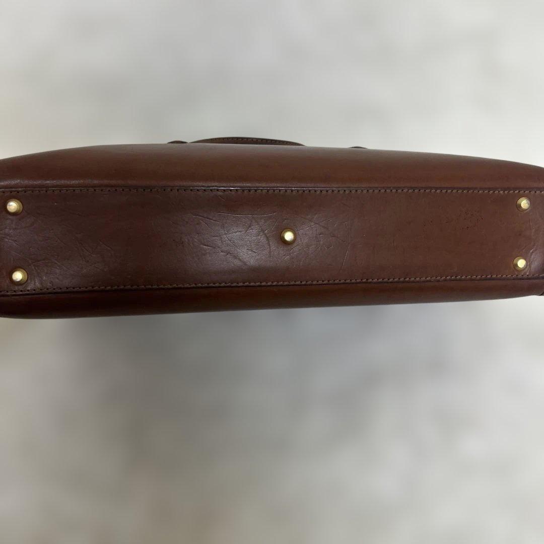 大峡製鞄　おおばせいほう　ビジネスバッグ　ブリーフケース　A4収納可能　ブラウン