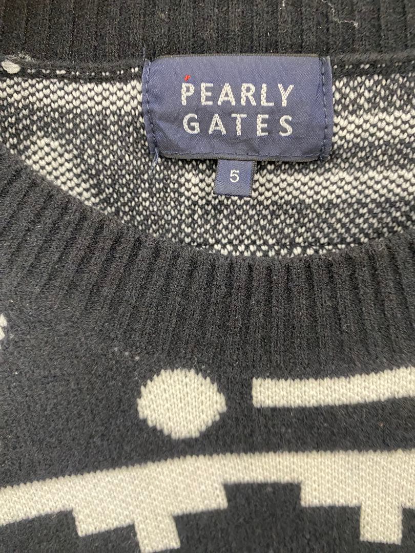 PEARLY GATES 幾何学模様セーター サイズ5