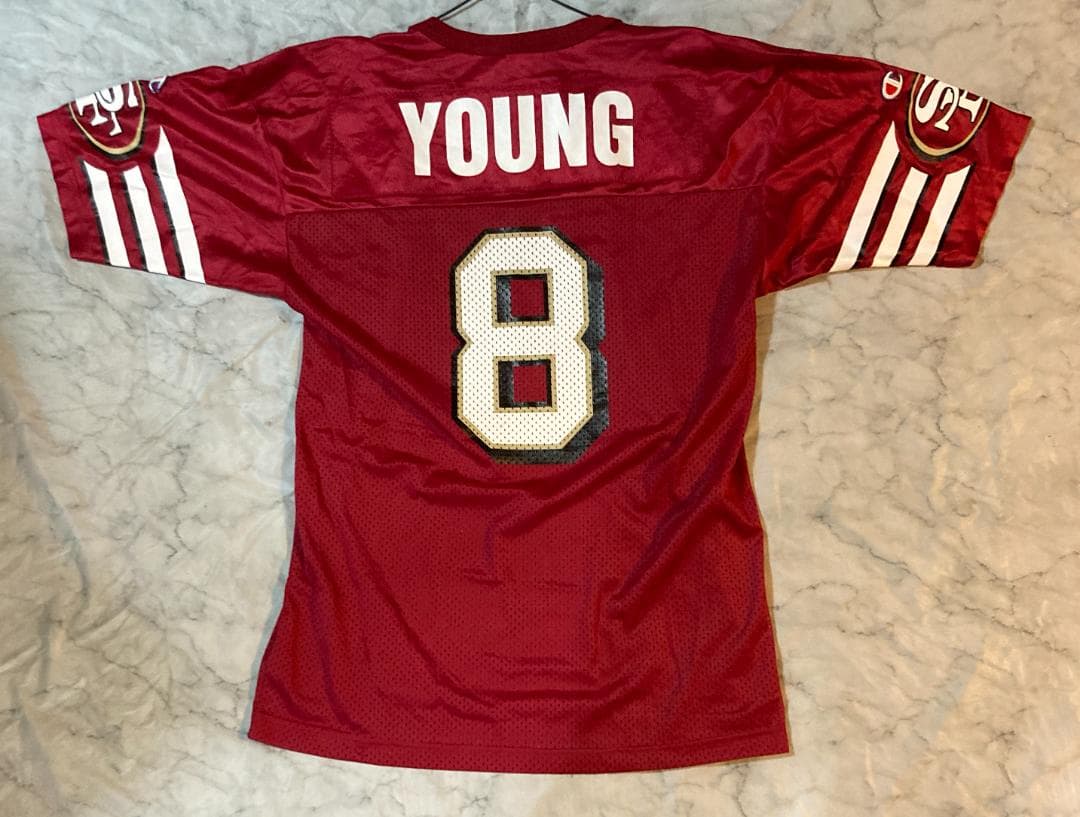 ユニフォーム Champion Steven Young 49ers NFL Jerseys
