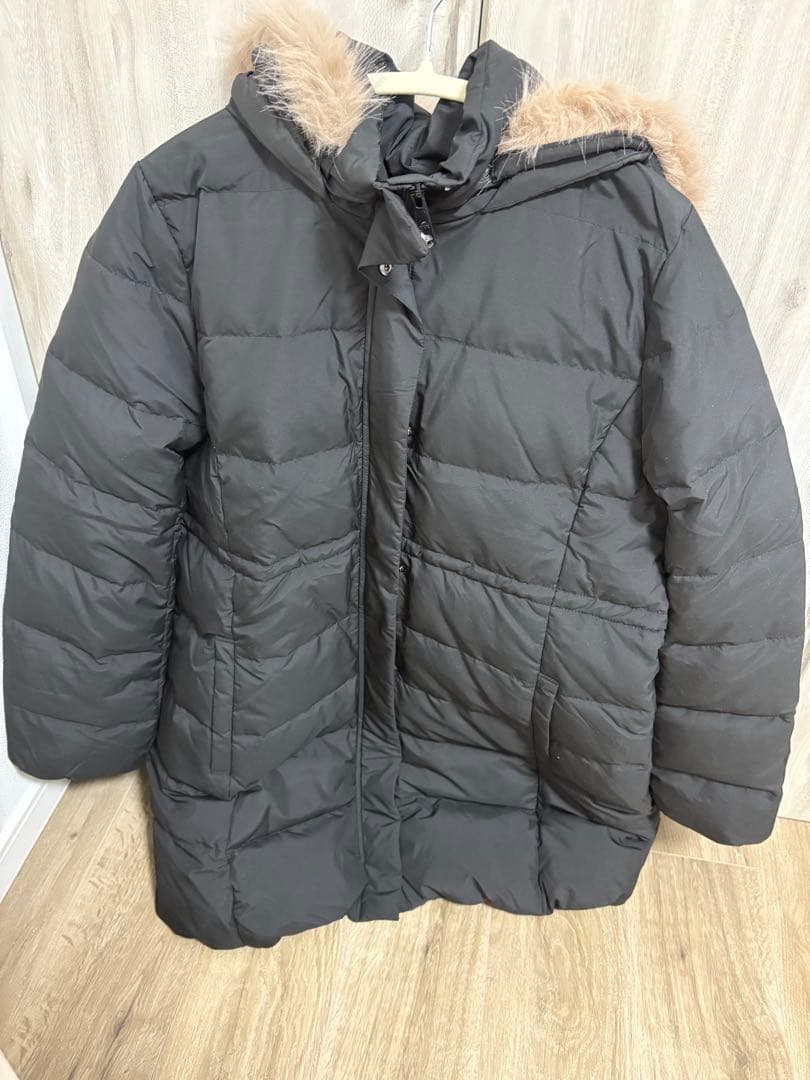 マットタフタダウンママコート＆ケープセット　Rosemadame