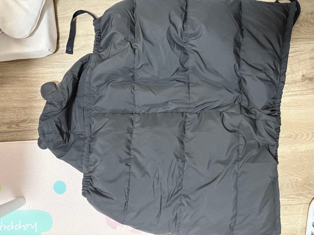 マットタフタダウンママコート＆ケープセット　Rosemadame