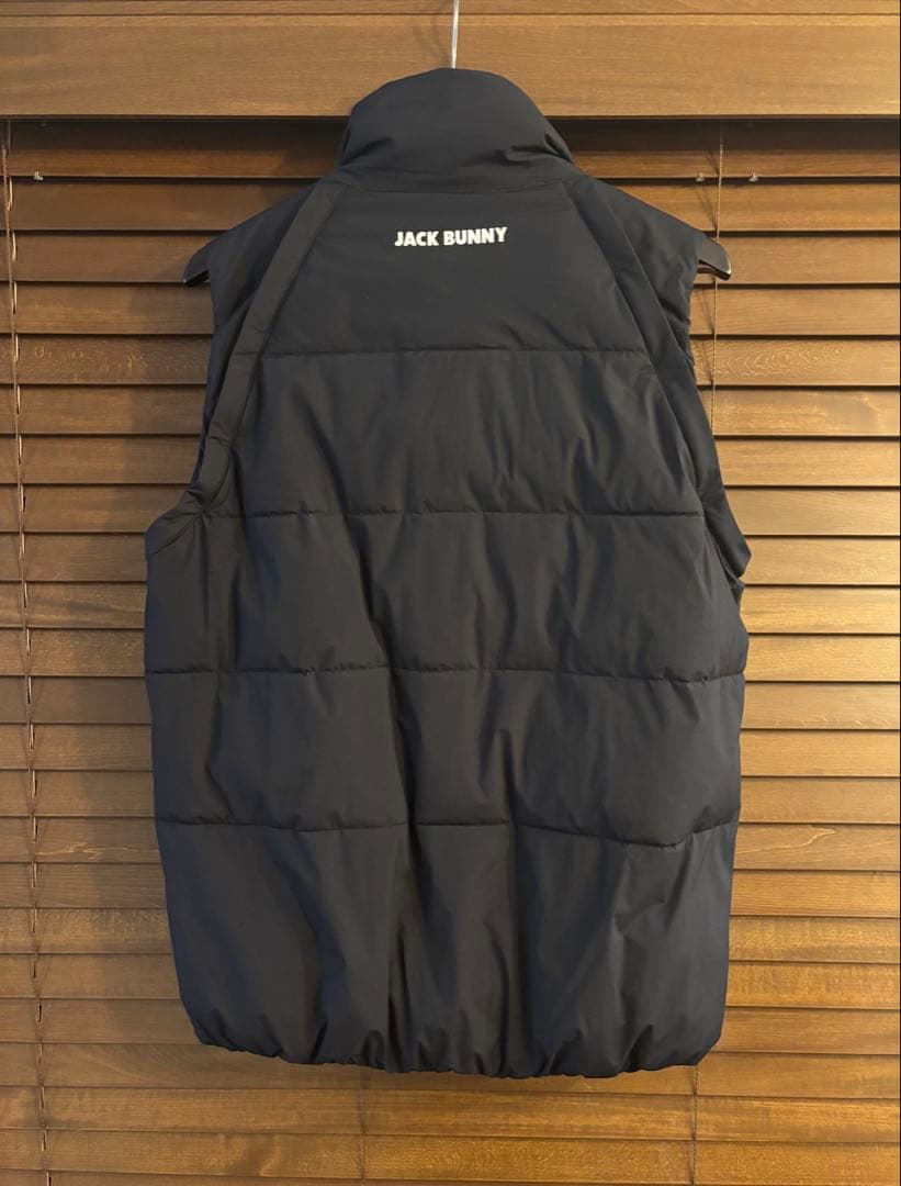 【美品】ジャックバニー ストレッチ 2WAYブルゾン ダウン ベスト サイズ5