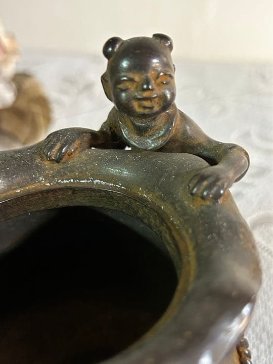 高岡銅器　瑞雲作　香炉 アンティーク インテリア