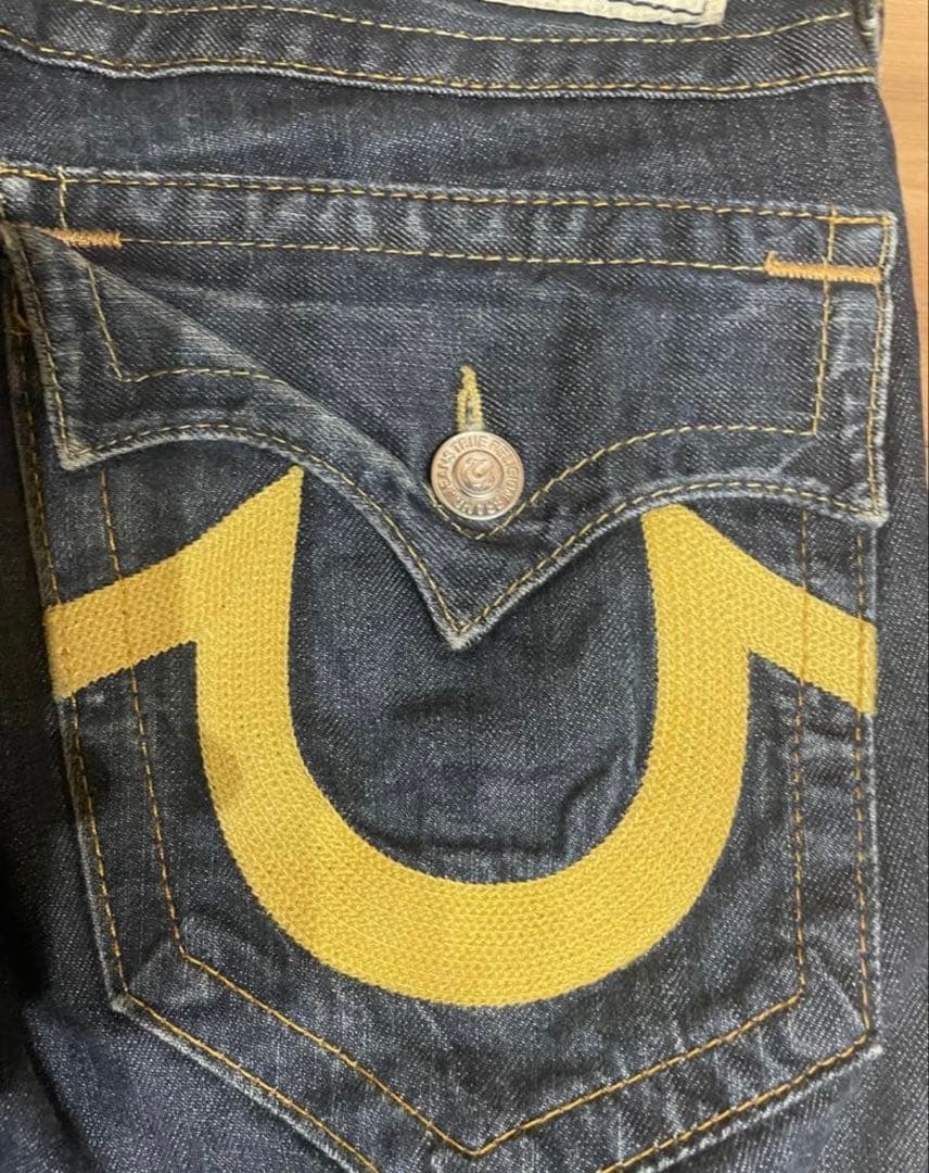 正規品True Religion ストレートデニム スケーター swag