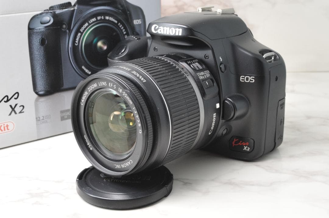 Canon EOS Kiss X2⭐️新品級のショット数❣️スマホ転送 一眼レフ