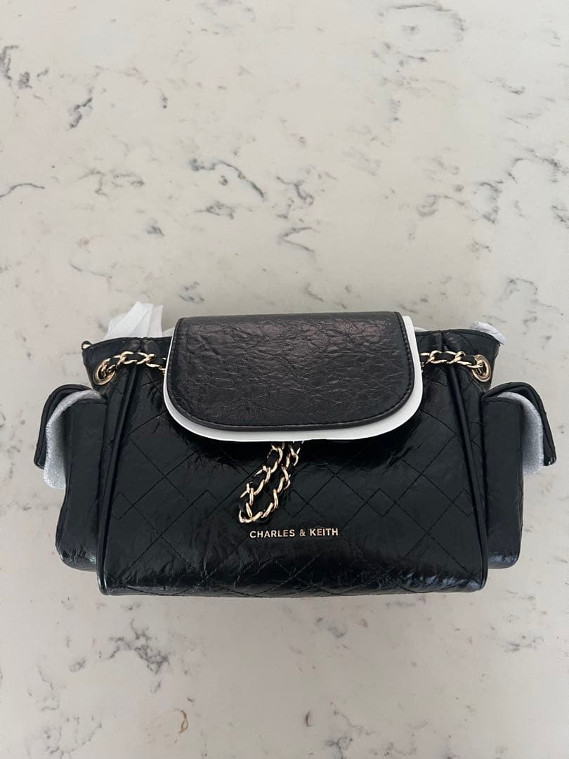 〈新品〉CHARLES&KEITH Duo 2wayフロントフラップバックパック