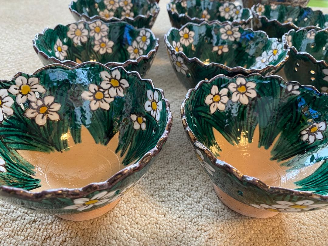 乾山写　水仙向付15客　清水焼 チロンマ