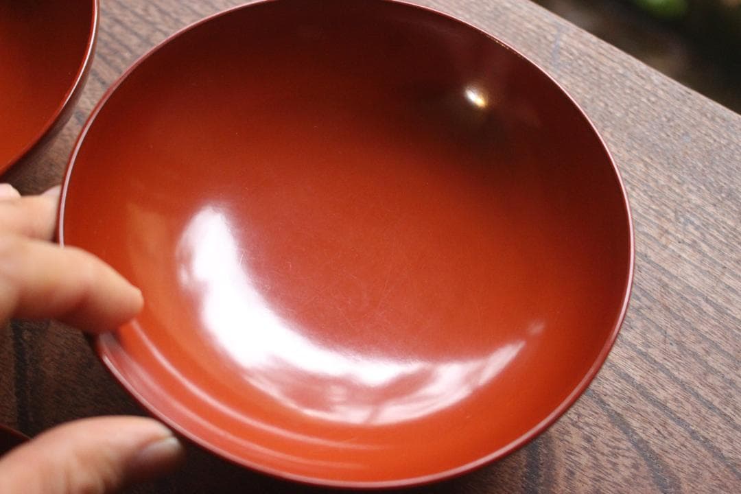 時代逸品！時代日の出塗に極上鶴沈金の映えるお椀2点（検輪島塗雑煮椀