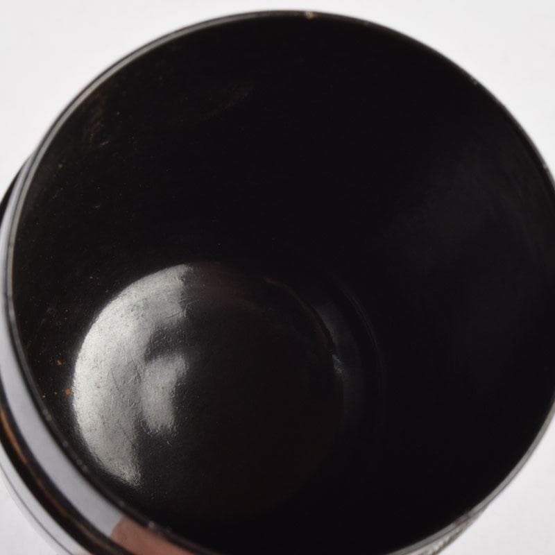 茶道具　金森春次作　花草蒔絵　長棗　共箱　V　9039