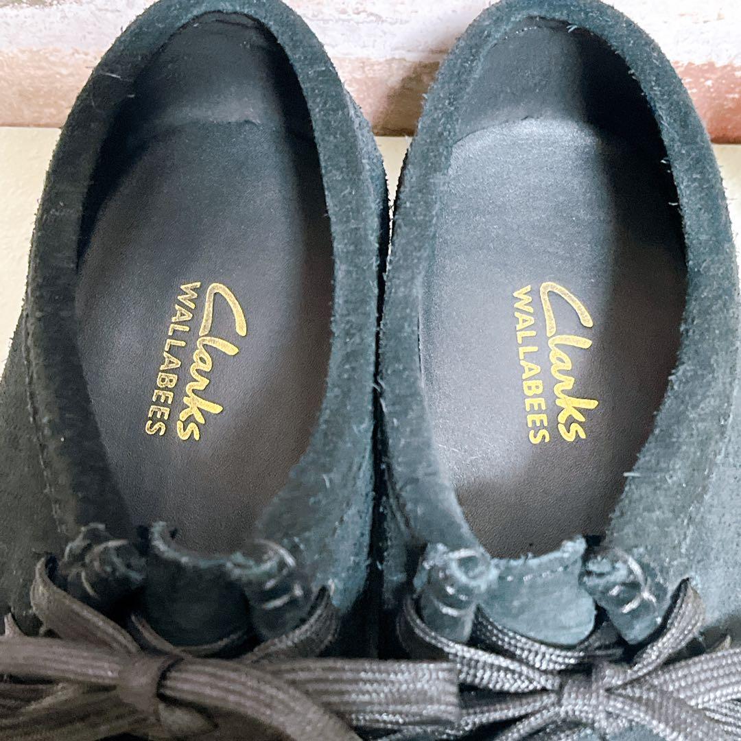 極美品【Clarks クラークス】ワラビー スエード 黒 チロリアンシューズ