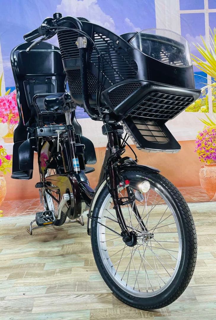 パナソニックギュット⭐️12AH！子供乗せ電動アシスト自転車Y3164