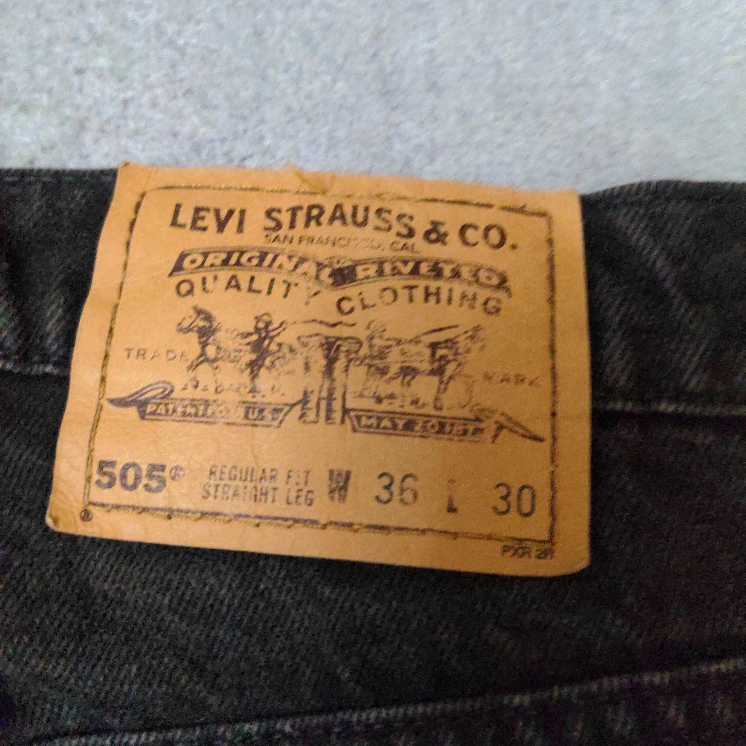 USA製 古着 Levi's 505 ブラック デニム W36 L30