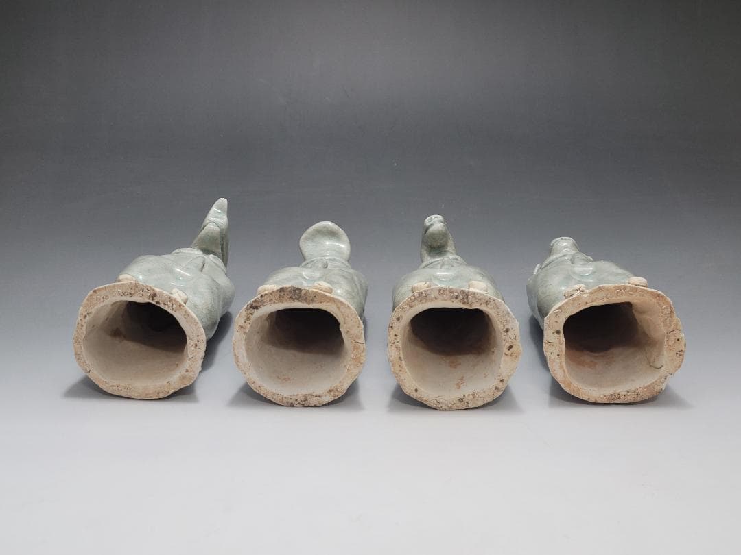 白磁 十二支 干支 動物像 12匹 揃い 宋元時代 高さ約14~16.9cm