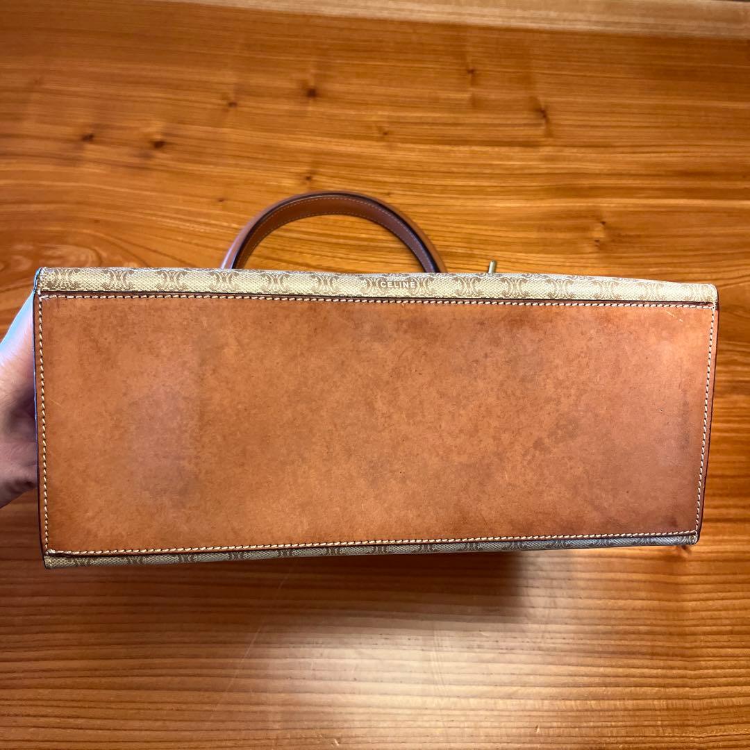 セリーヌ CELINE マカダム柄 ハンドバッグ