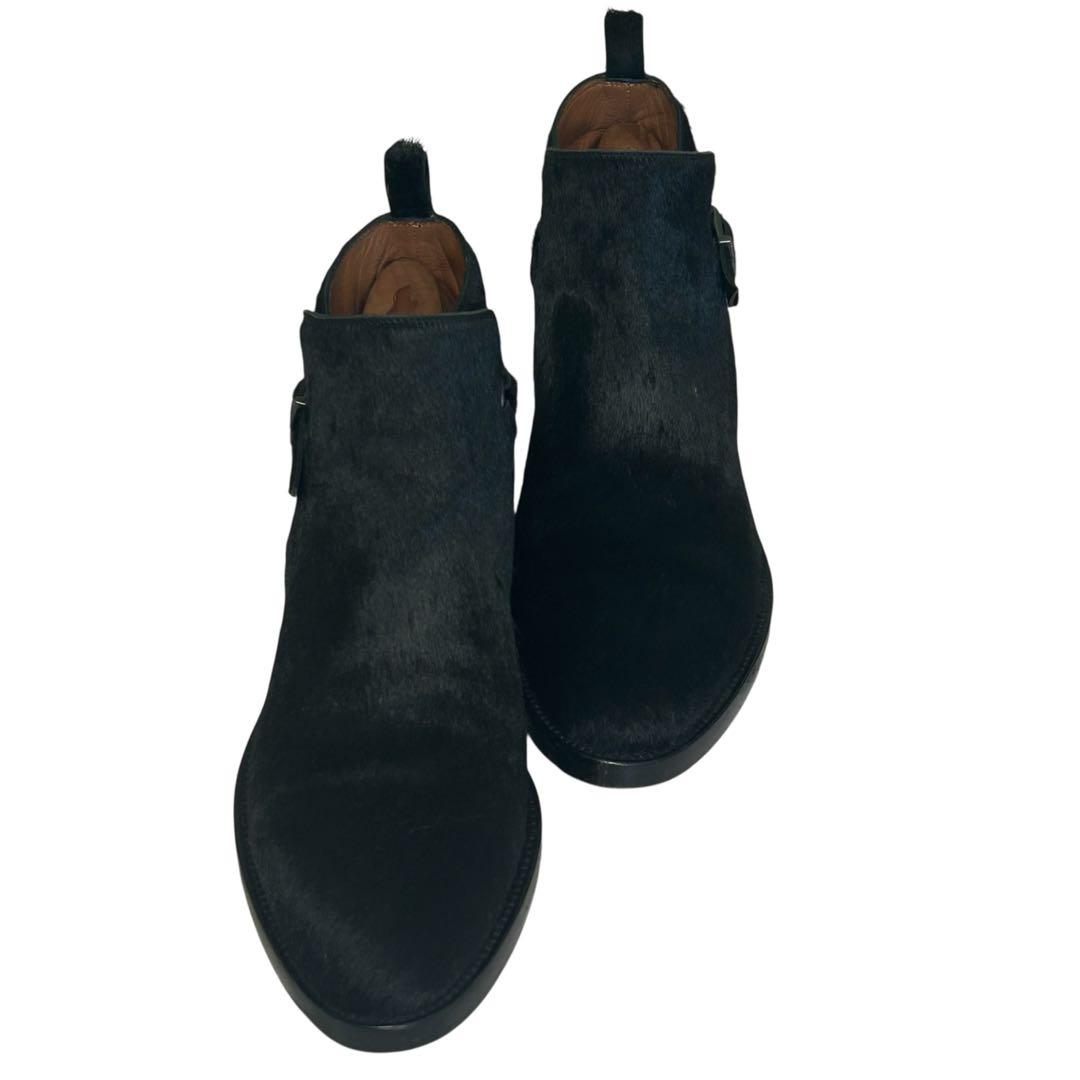 極美品　希少　SARTORE ハラコ サイドジップブーツ ブラック 36