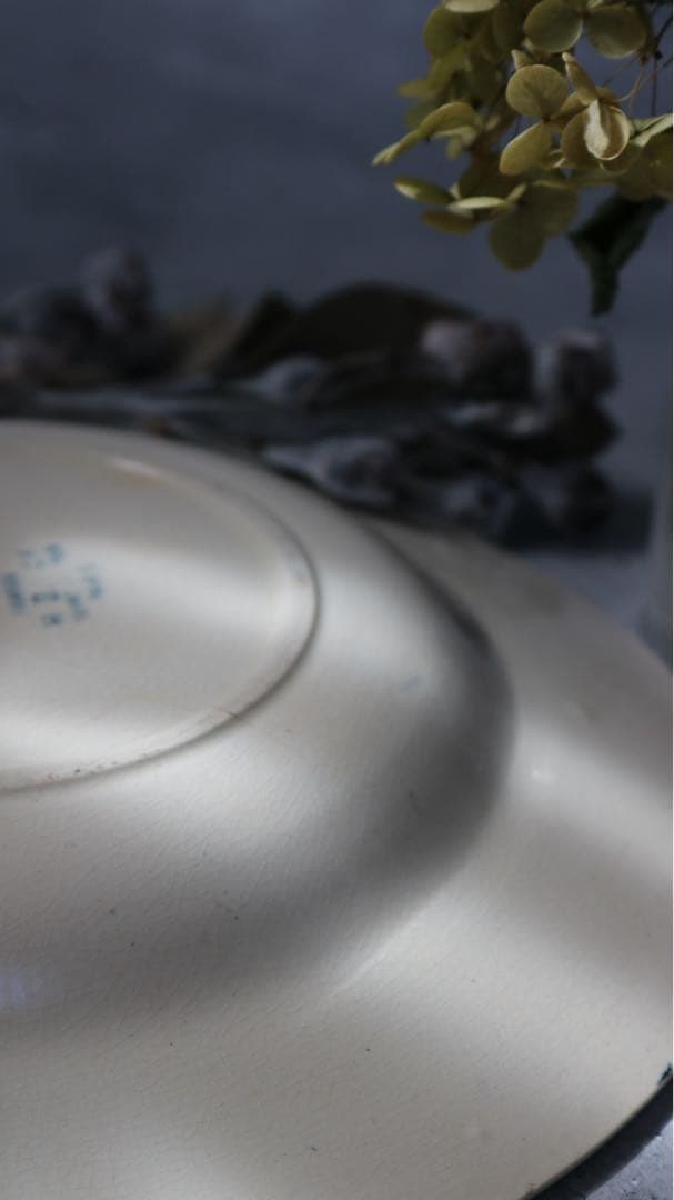 ショワジー ル ロワ フランス アンティーク 大輪ばらモチーフのお皿