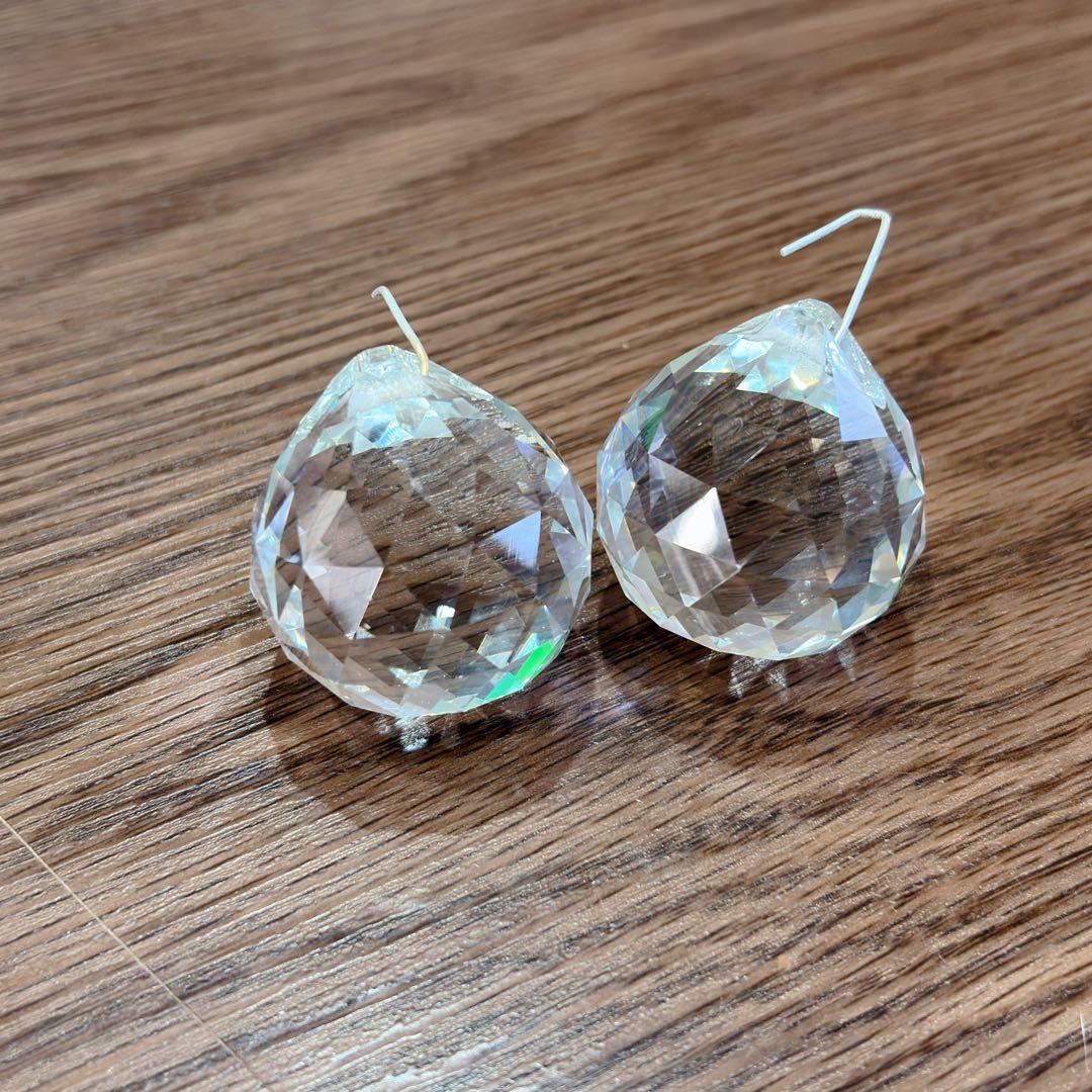 ②アンティーク・ガレ　シャンデリア　12灯 クリスタル　ゴールド　照明　リビング