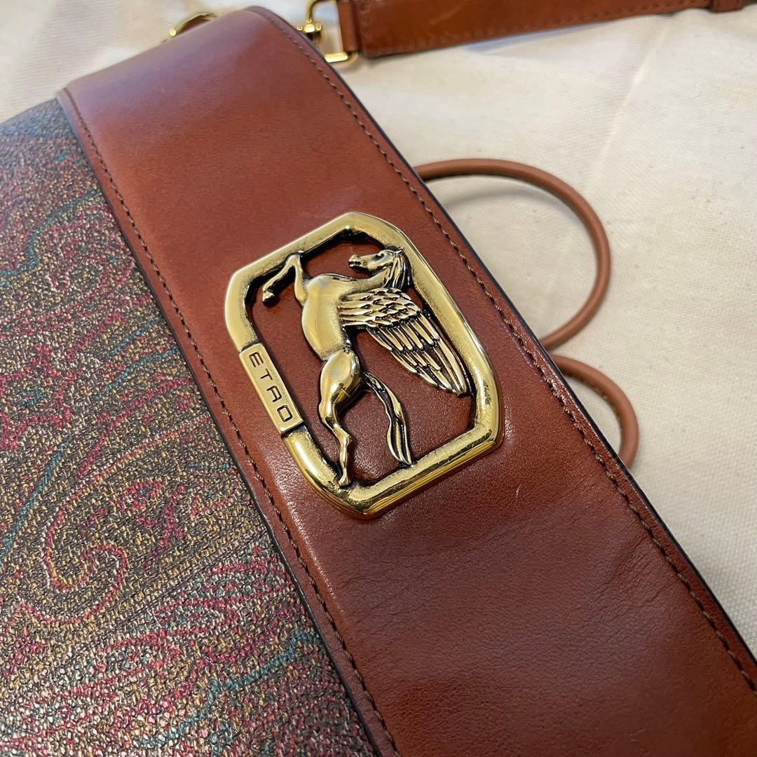 ETRO エトロ ペガソ ペガサス ペイズリー 巾着 ショルダーバッグ