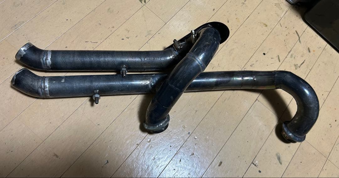 ハーレー　ショベルマフラー　ワンオフ