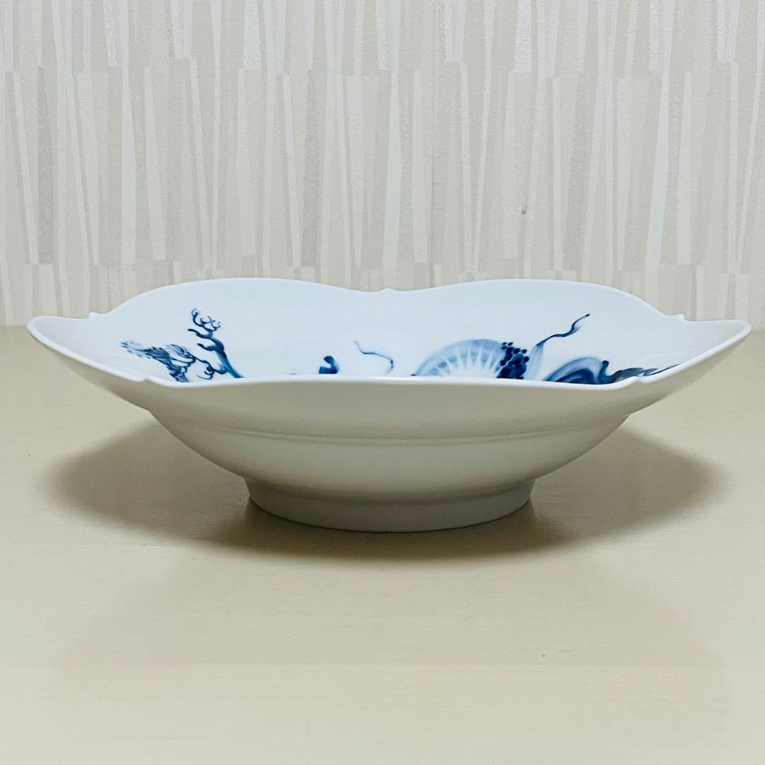 未使用 Meissen マイセン ブルーオーキッド スーププレート 深皿