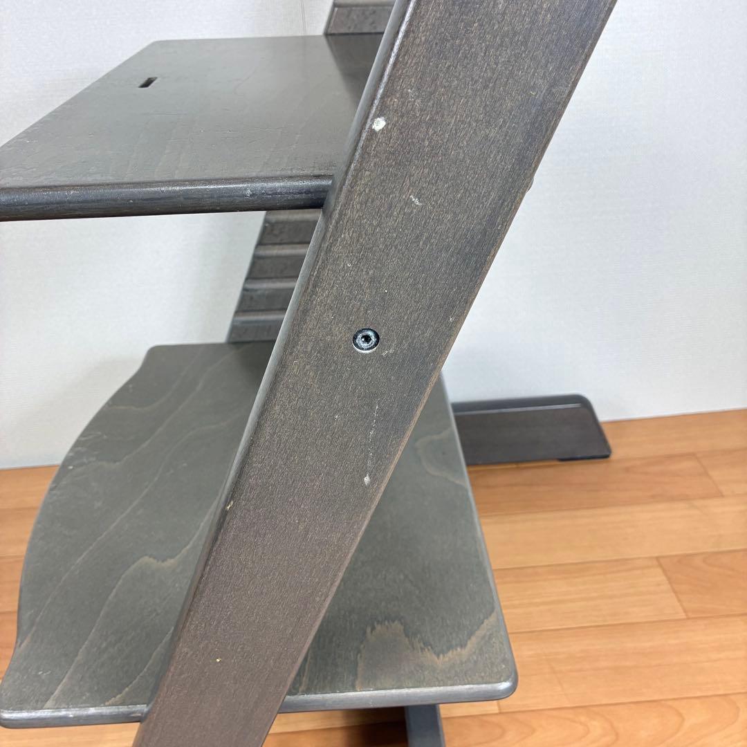 【美品】ストッケ トリップトラップ ヘイジーグレー ベビーセット付 S/N4