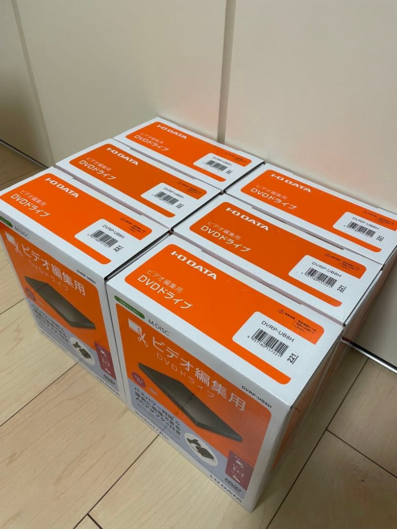 【あめ】I-O DATA DVR-USB DVDドライブ 6台セット