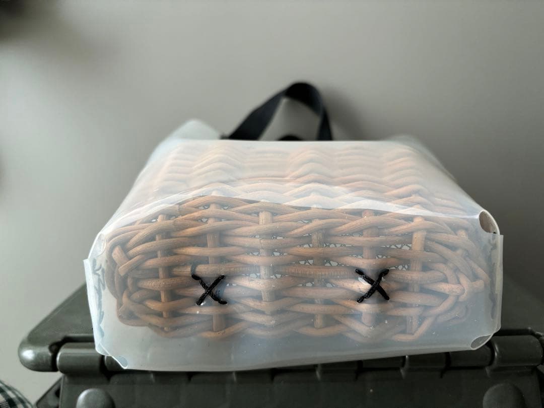 eb.a.gos エバゴス　かごバッグ　ミルク・ヘイジーバスケット