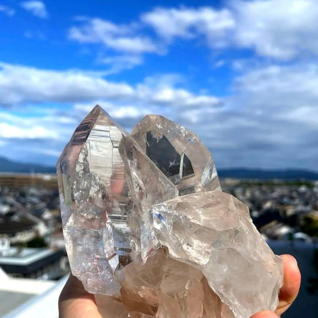 ヒマラヤ　水晶　カテドラル　天然石　原石　パワーストーン　ヒマラヤ　クォーツ