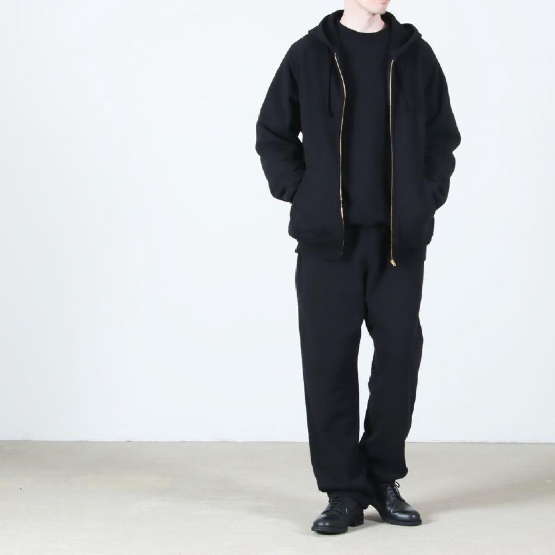 COMOLI 26SS コットン裏毛 ジップパーカ