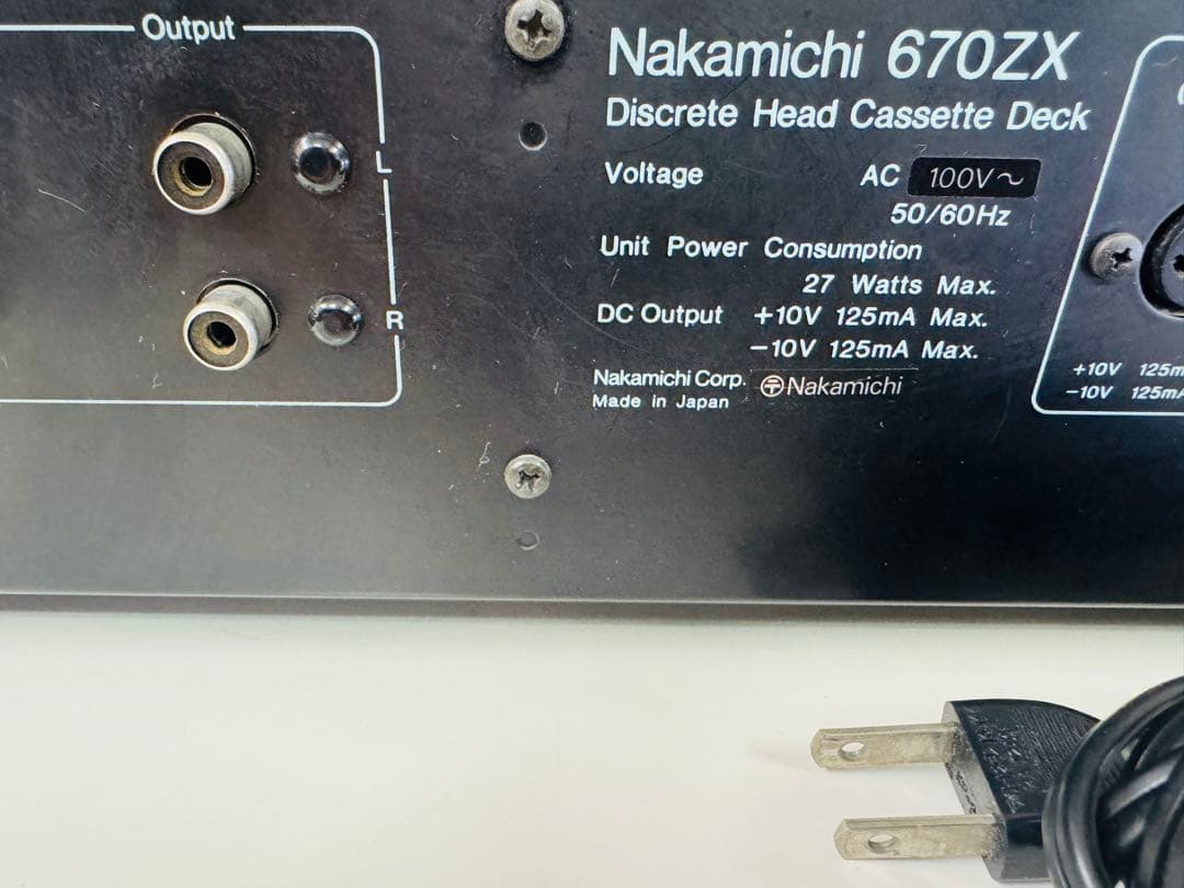 Nakamichi　ナカミチ　670ZX　カセットデッキ