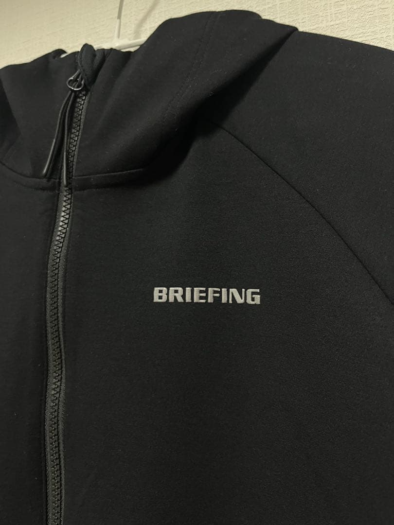 Ｌサイズ‼️ブリーフィング ウォーム ロゴ ライン パーカー BRG243M62