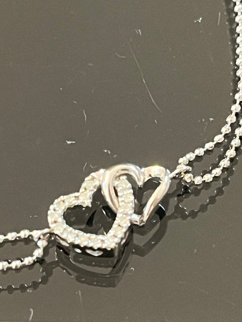 希少！超美品TSUTSUMI/14kWGダイヤ・アンクレット