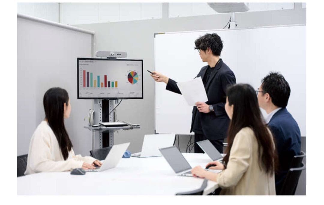 12P1#40 エレコム スピーカーマイク付きビデオバー 180度広角