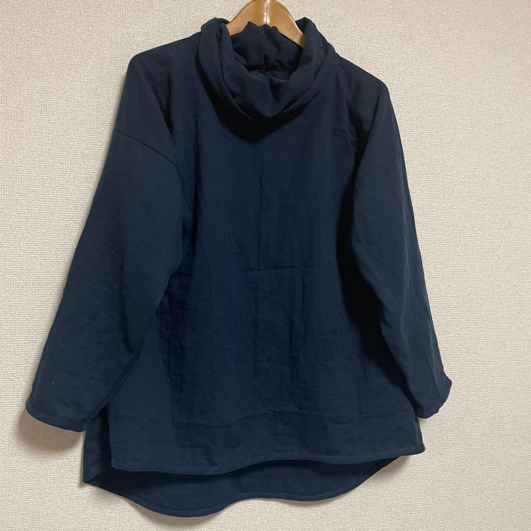 ぼたもち様　ダブルガーゼ　オフタートルネックブラウス
