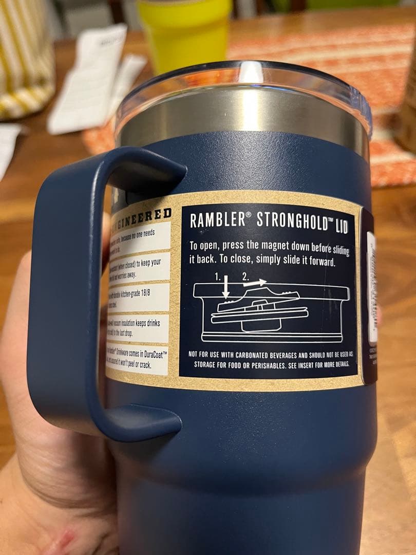 弁当箱・水筒 YETI Rambler 20 oz Travel Mug Navy
