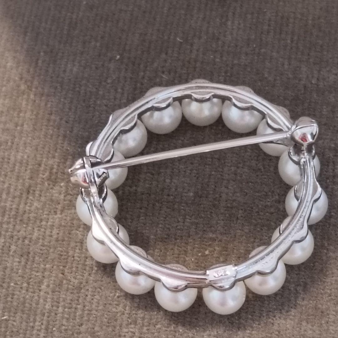 ミキモト ブローチ パール サークル フォーマル 箱なし～