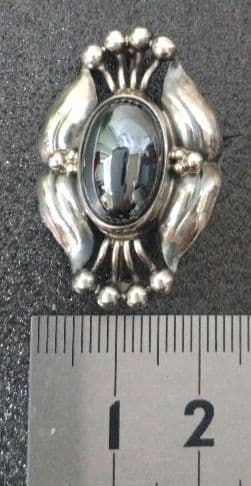 【希少 美品】  30 ヘマタイト ブローチ SV925