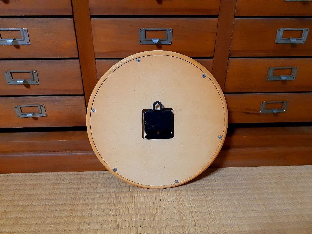 80's-90's　CITIZEN　掛け時計　ポストモダン　ビンテージ　木製