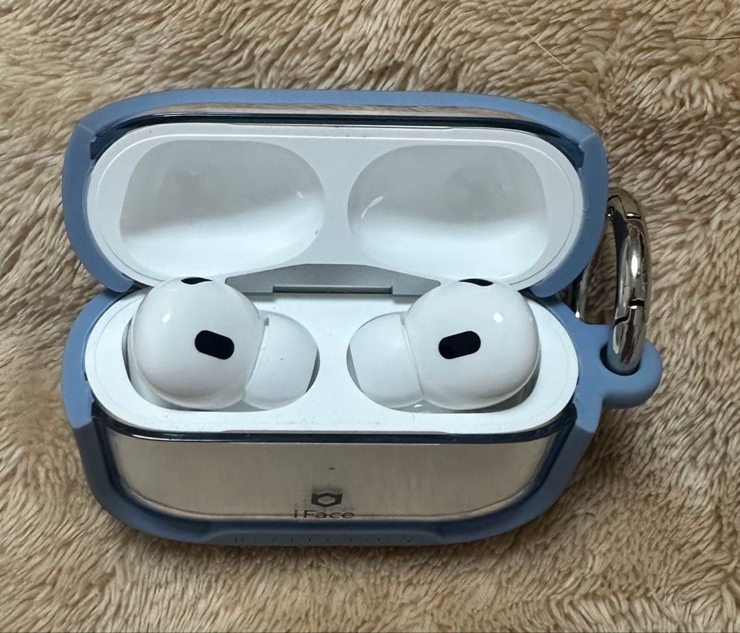 AirPods Pro2 iFaceケース付き ブルー