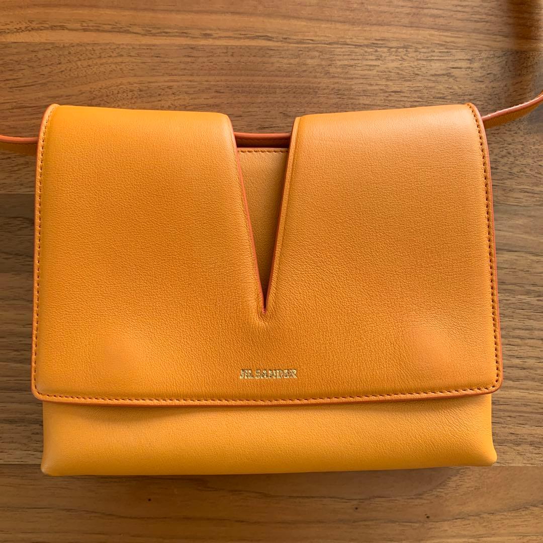 【美品】JIL SANDER ジルサンダー　バッグ　オレンジ