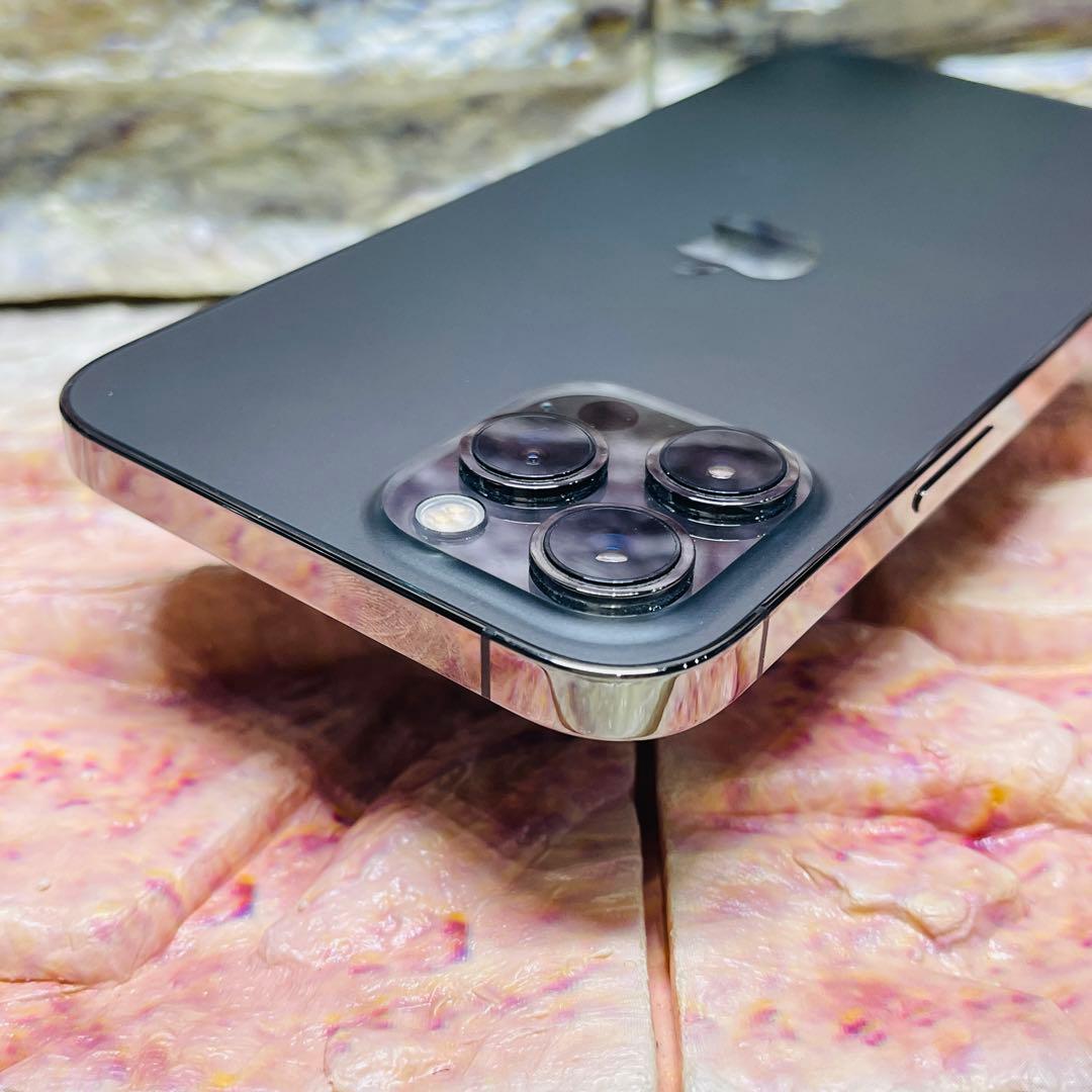 SIMフリー iPhone12ProMAX 128GB グラファイト 電池良好