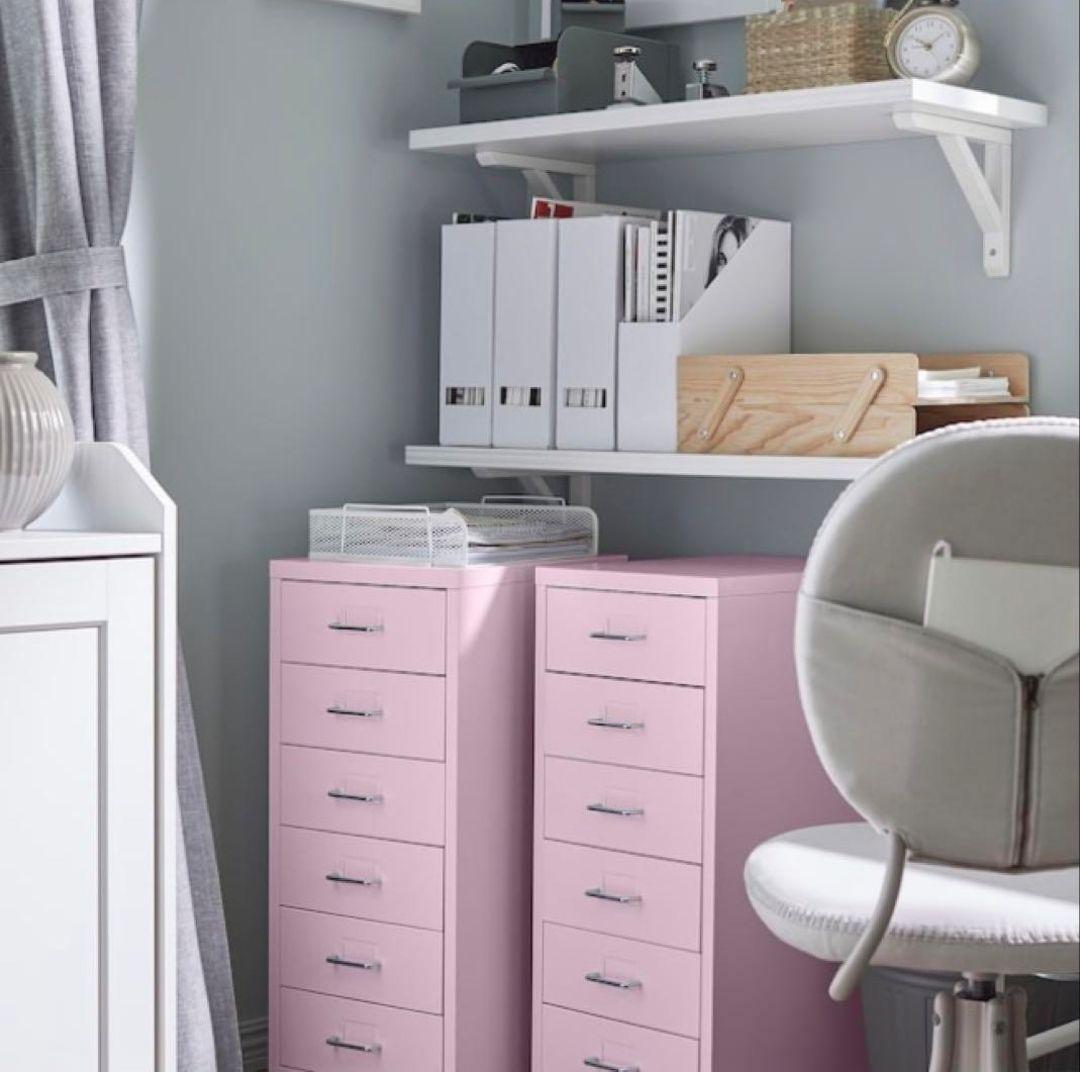 IKEA ヘルメル HELMER 引き出しユニット　ピンク