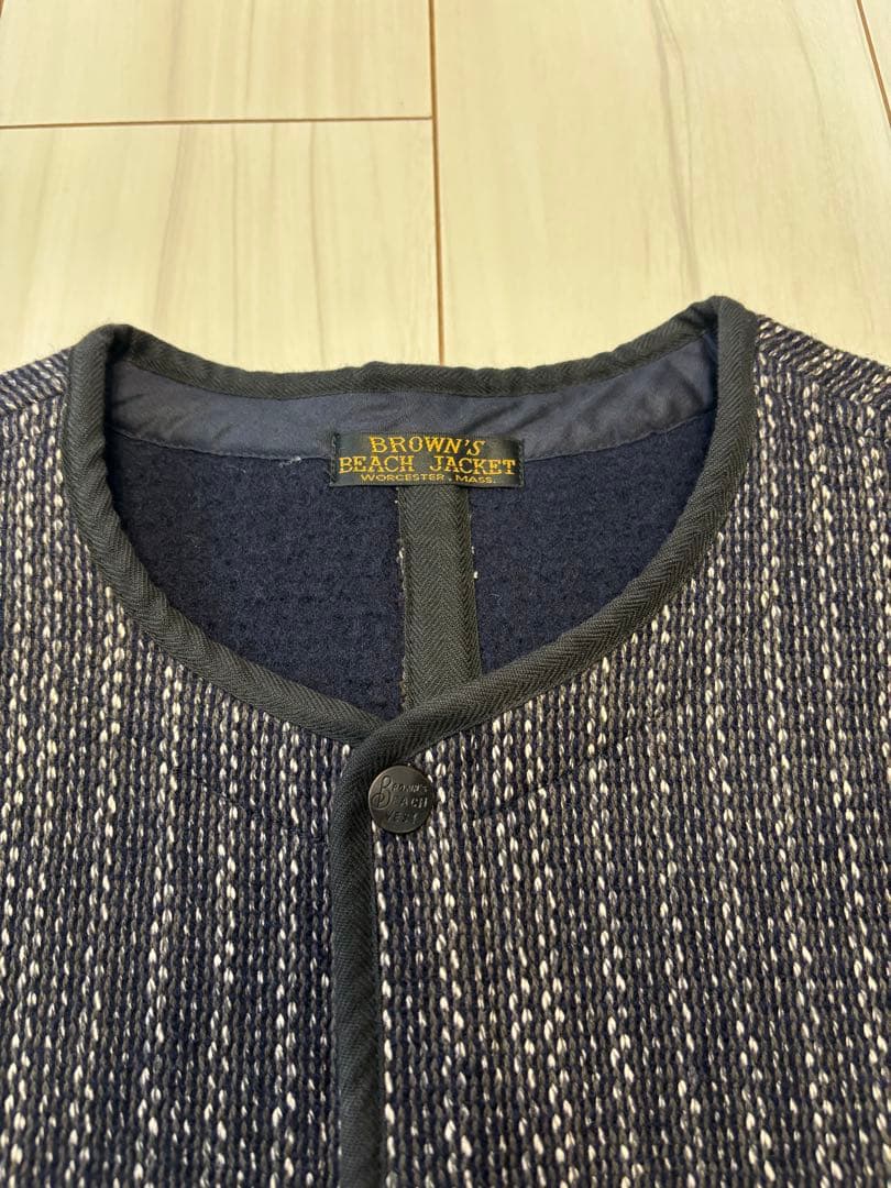 BROWN'S BEACH JACKET ストライプベスト